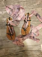 Schuhe Sandalen Gr 35 Schnürung Bänder neu Batik #234 Emmelshausen - Norath Vorschau
