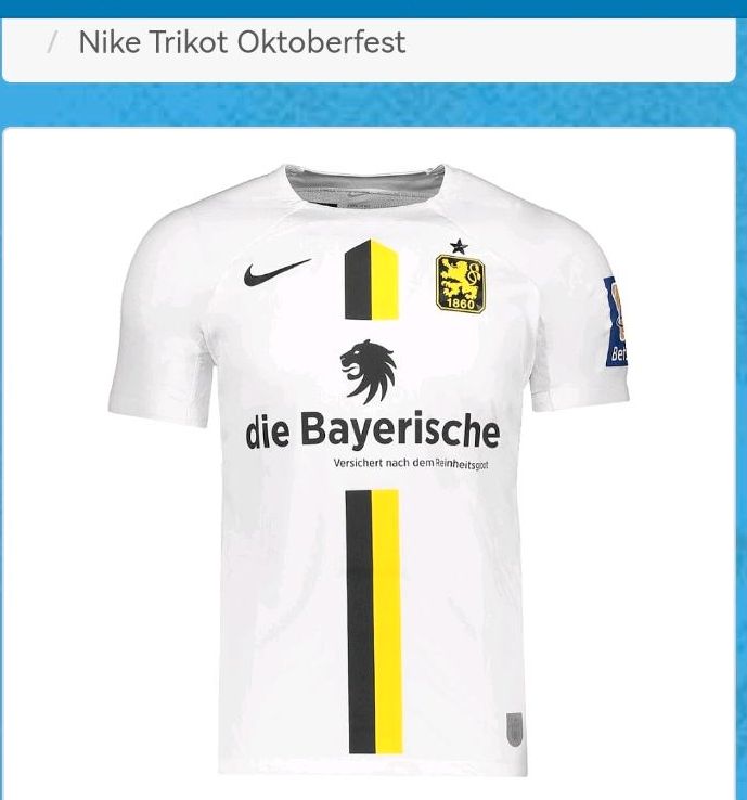 SUCHE Nike TSV 1860 MÜNCHEN Wiesn Trikot 2023 L oder XL in Buch