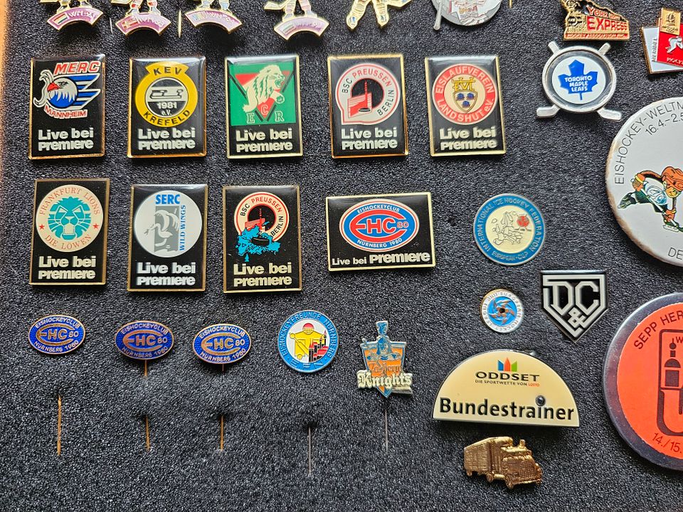 Eishockey Pins, WM Weltmeisterschaft, Olympia, NHL, DEB, DEL in Schwabach