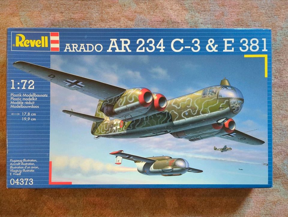 Revell 04373 1:72 Arado AR 234 C-3 & E 381 Flugzeug Modellbausatz in Asperg