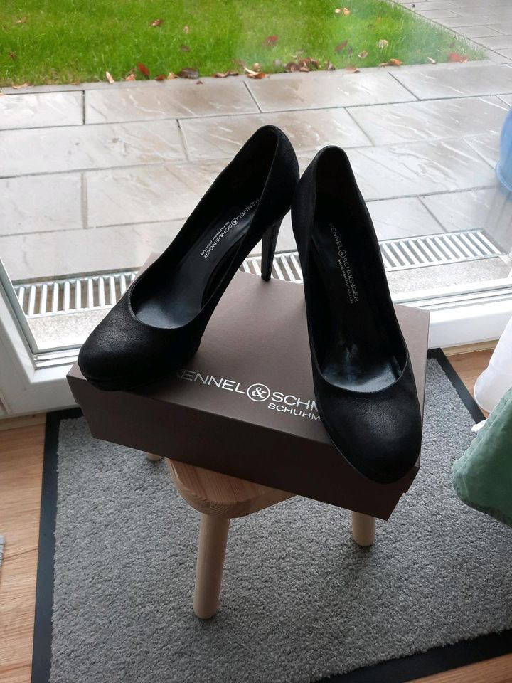 Neue Kennel & Schmenger Highheels Leder schwarz in Regensburg