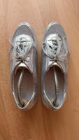 Semler silber-graue Schnürschuhe f. Einlagen geeignet Gr. 7 Leder Hessen - Rodgau Vorschau
