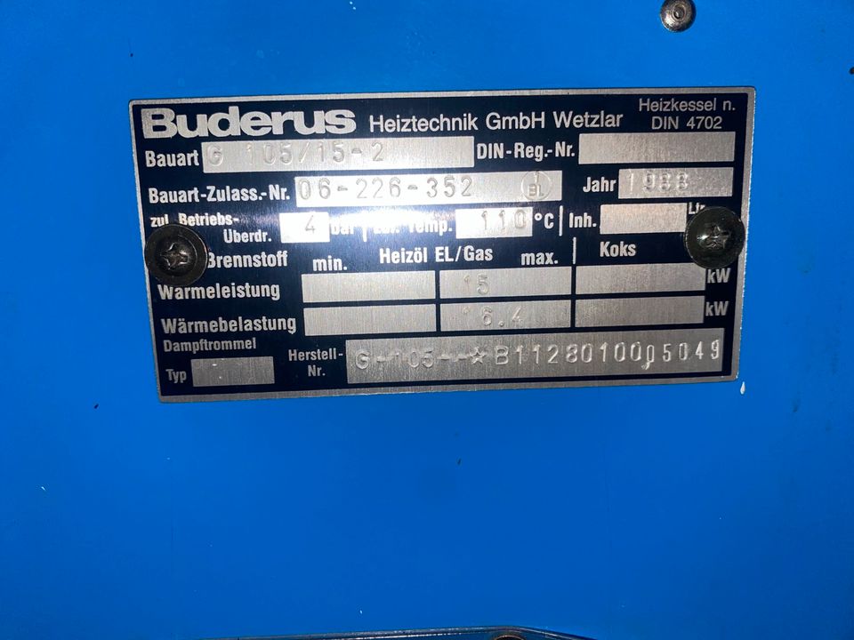 Ölheızung Buderus G 105 in Gröbenzell