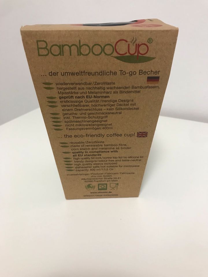 Bamboo Cup Becher in Georgensgmünd