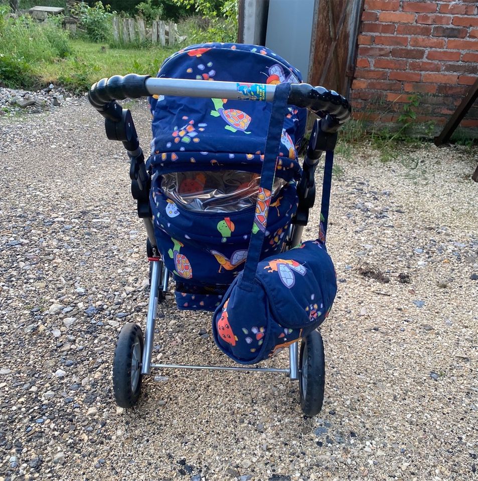 Kinderwagen Baby Buggy Knorr blau Retro Multifunktional in Nürtingen