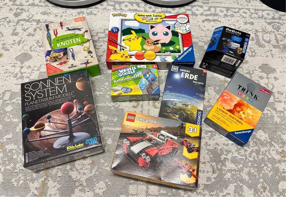 Geschenke Set Junge ab 8- Spiele / Lego / Roboter - Neupreis~100€ in Cadolzburg