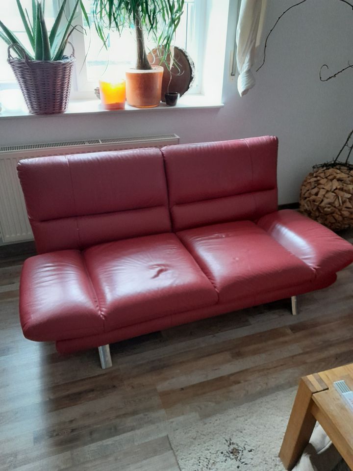 Ledercouch Ledersofa Kombination 2er und 3er in Wallenhorst