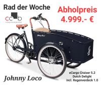 Johnny Loco 5.2 eCargo Cruiser Lastenrad incl. Regenverdeck Köln - Mülheim Vorschau