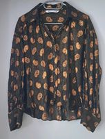 Zara Bluse oversized 3/4 Arm gold schwarz 40 angesagt Bayern - Weidenbach Vorschau