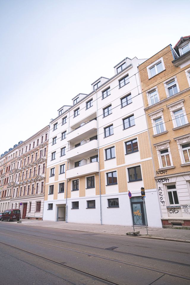 Zentrumsnah wohnen: 3-Zimmer-Wohnung mit Terrasse und EBK in zeitgemäßem Neubau in Leipzig