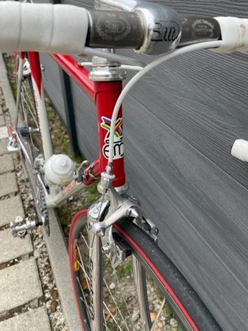 Eddy merxck vintage stahlrennrad 55cm, Weiß /rot, Camp Crecordmix in Übersee