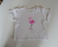 Weißes Kurzarmshirt mit Flamingo-Motiv von Staccato, Gr. 68 Bayern - Warngau Vorschau