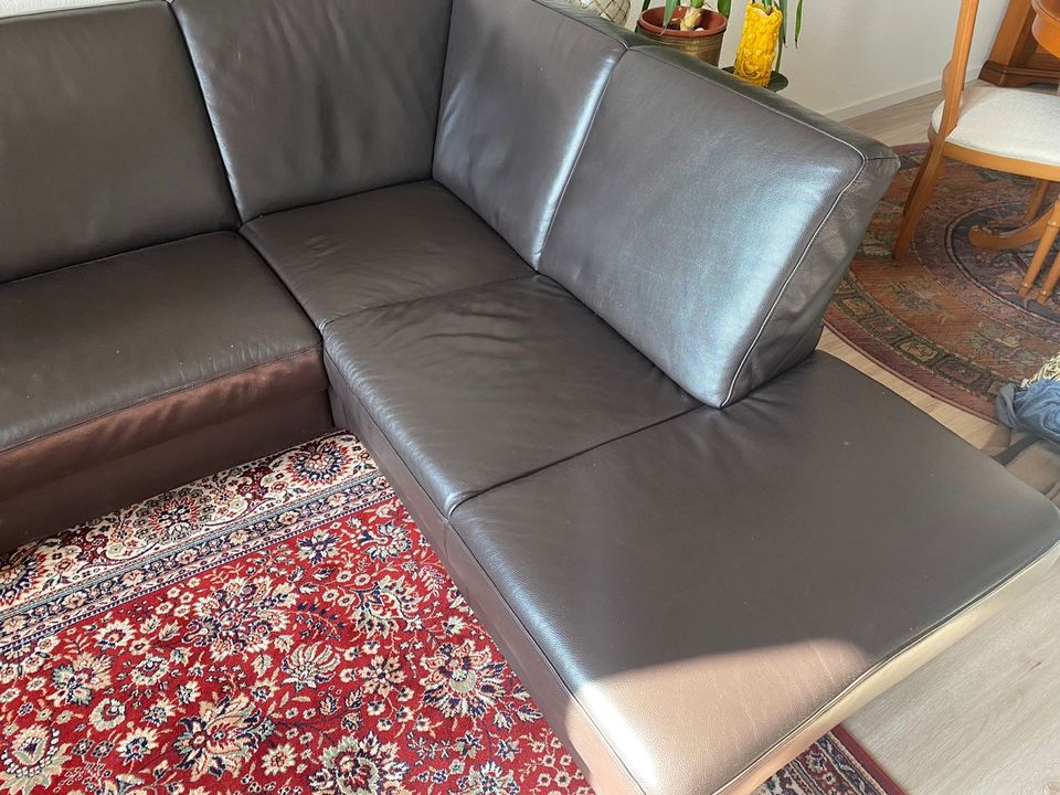 Couch Sofa echt Leder in Wolfen