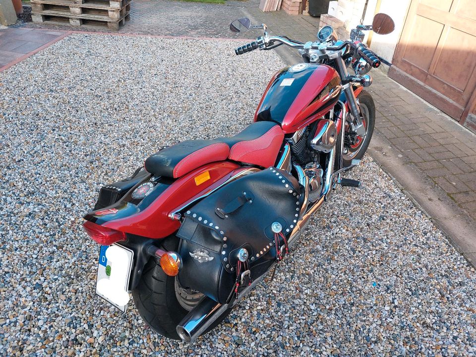 Suzuki VZ 800 Marauder Chopper rot/schwarz in Dahme/Mark