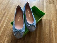 Ballerina Schuhe 32 Blau Leder UNISA aus Spanien Wandsbek - Hamburg Farmsen-Berne Vorschau