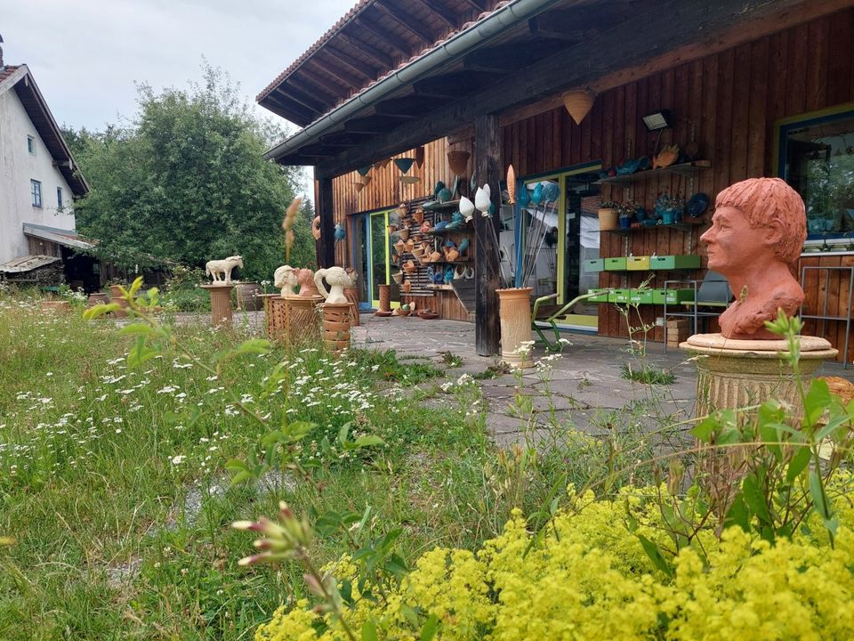 Töpferkurs, wir gestalten einen Kopf in Steinach b. Straubing