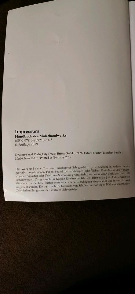 Handbuch des Malerhandwerks Farbtechnik und Raumgestaltung in Magdeburg