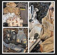 Kleidungspaket 68 Latzhose jeans mickey micky maus. Jacke shirt Niedersachsen - Delmenhorst Vorschau