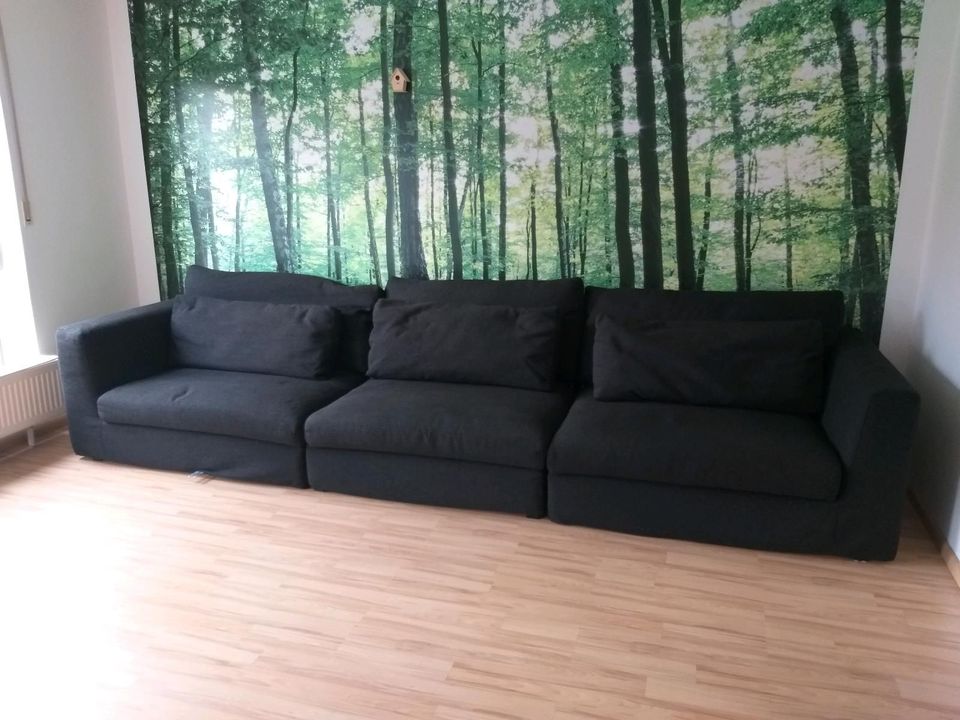 Wohnlandschaft Loft Couch 362 cm breit Sofa XXL Hocker in Niederkassel