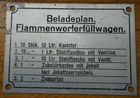 Typen- Schild Flammenwerfer- Füllwagen Aluminium 2. Weltkrieg Hamburg - Bergedorf Vorschau