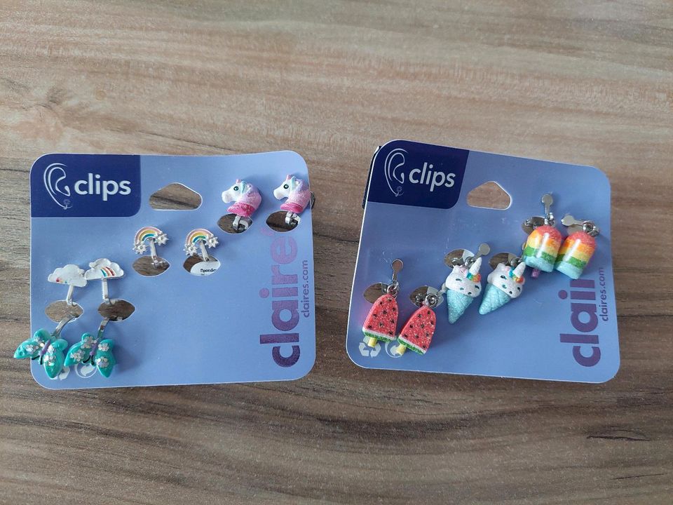 Ohrclips Claire's Mädchen neuwertig in Kamsdorf