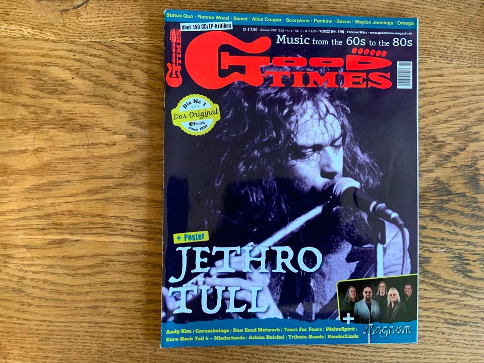 Jethro Tull als Coverstories diverser Musikzeitschriften in Tönisvorst