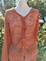 STRICK-JACKE CARDIGAN ORANGE SPITZE 38 M - TOP ZUSTAND!!! Mecklenburg-Vorpommern - Wismar Vorschau