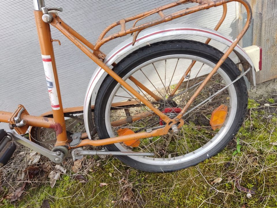 DDR Minirad Klapprad Minifahrrad Mifa orange in Brandenburg an der Havel