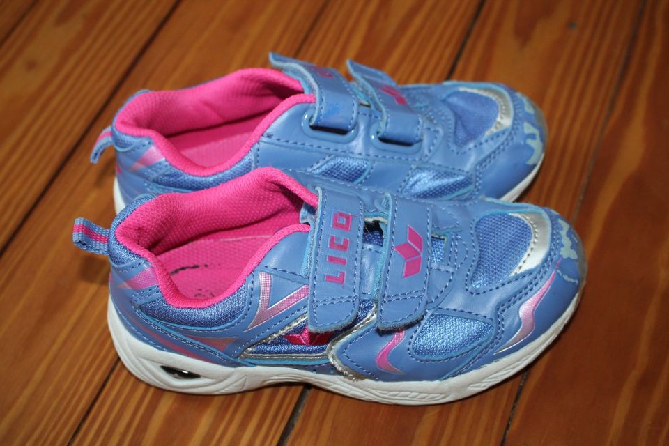 Lico Sportschuhe Gr. 29 Turnschuhe Hallenschuhe blau pink in Hamburg