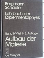 Lehrbuch der Experimentalphysik Band IV Teil 1- Rheinland-Pfalz - Bad Breisig  Vorschau