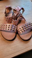 Tolle Partysandalen pink metallic mit Nieten Nordrhein-Westfalen - Gütersloh Vorschau