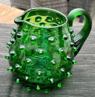Empoli Verde Großer Krug Murano Noppenglas Vase smaragdgrün RAR!! Nordrhein-Westfalen - Frechen Vorschau