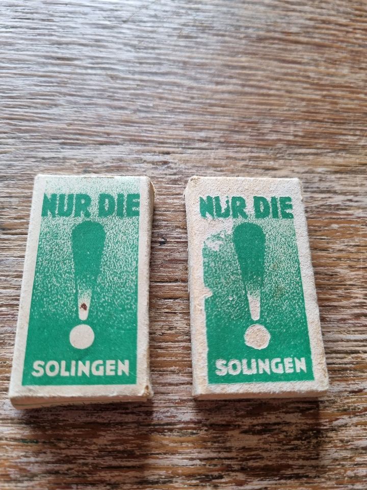 Vintage 2 Pakete  a 10 Rasierklingen- Solingen in Bedburg