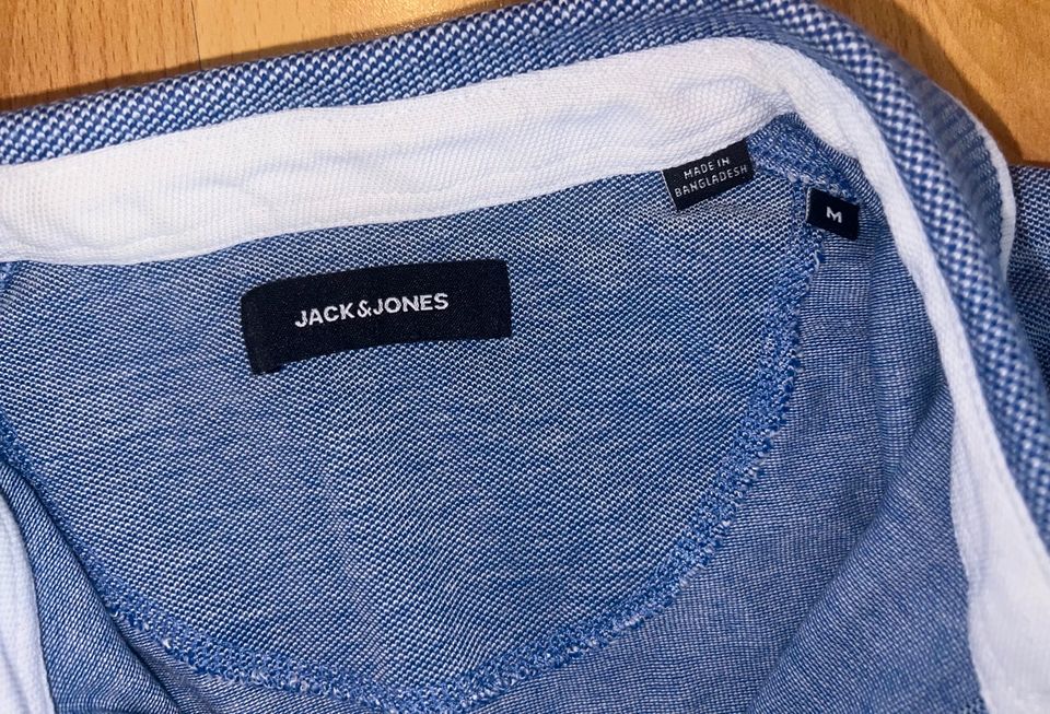 3 Jack & Jones Polo-Shirts Gr. M (Weiß, Blau, Schwarz) in Forchheim