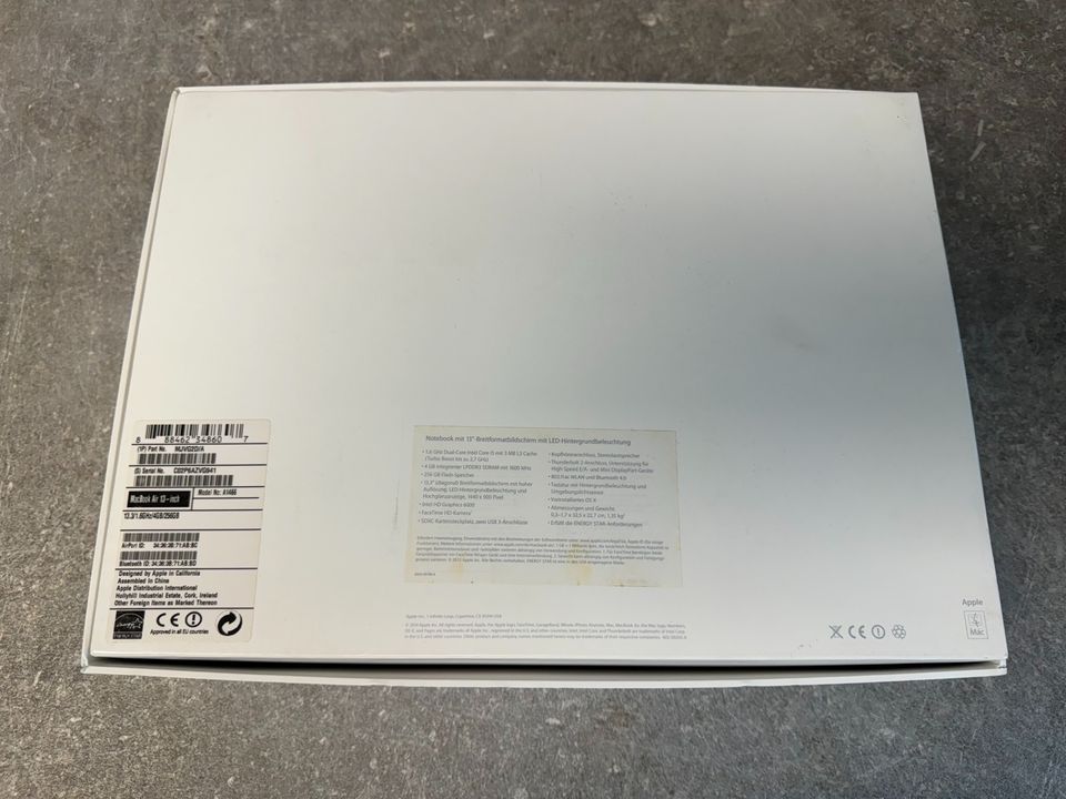 ✅ APPLE MacBook Air 13“ Zoll 256 GB 1,6 GHz Dual-Core in Stolberg (Rhld)