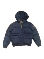 dunkelblaue Winterjacke Steppjacke gelbe Schnüre Herren Kaputze Hessen - Hünfeld Vorschau