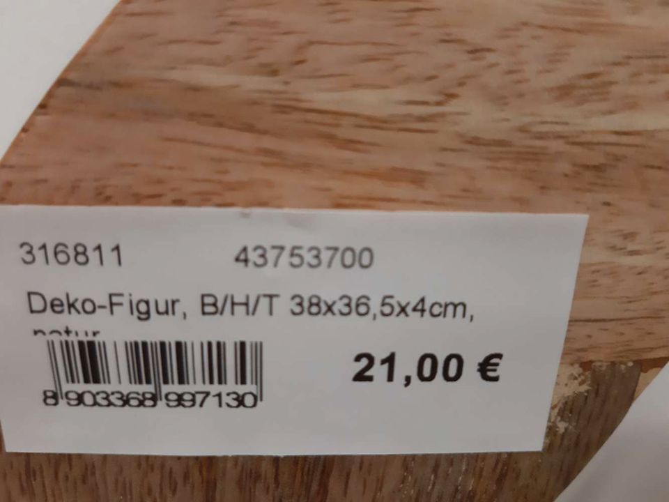 Dekoartikel / Figur Holz / Holzdeko statt 59,99€ in Zeitz