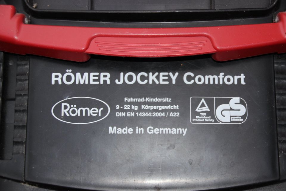 Fahrrad-Kindersitz Römer Jockey Comfort 9-22 kg schwarz-grau in Dresden