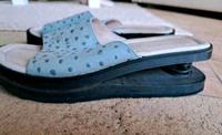 Feder-Pantolette Orthopädische  Sandaletten flip -flop Leder Blau Bayern - Regensburg Vorschau
