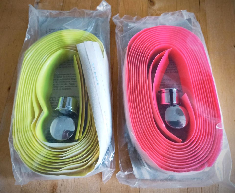 NOS Lenkerband handlebar tape 80er Rennrad Gelb Pink in Berlin