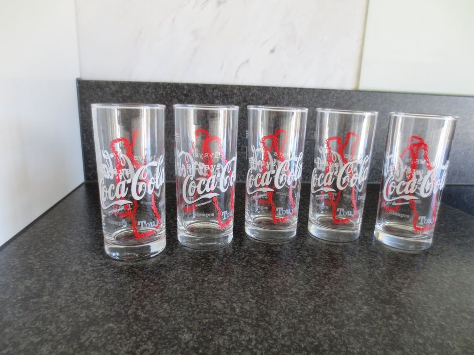 5 x COCA-COLA Always Longdrink Gläser 0.3 Liter mit Eichmarke in Horb am Neckar
