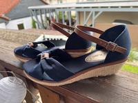 Schöne blaue Absatz Sandalen in blau Hessen - Marburg Vorschau