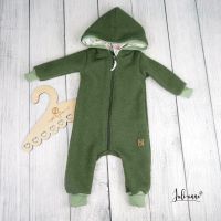 Handmade Walk Overall Anzug Olive mit Blumen *Wunschgröße* Brandenburg - Biesenthal Vorschau