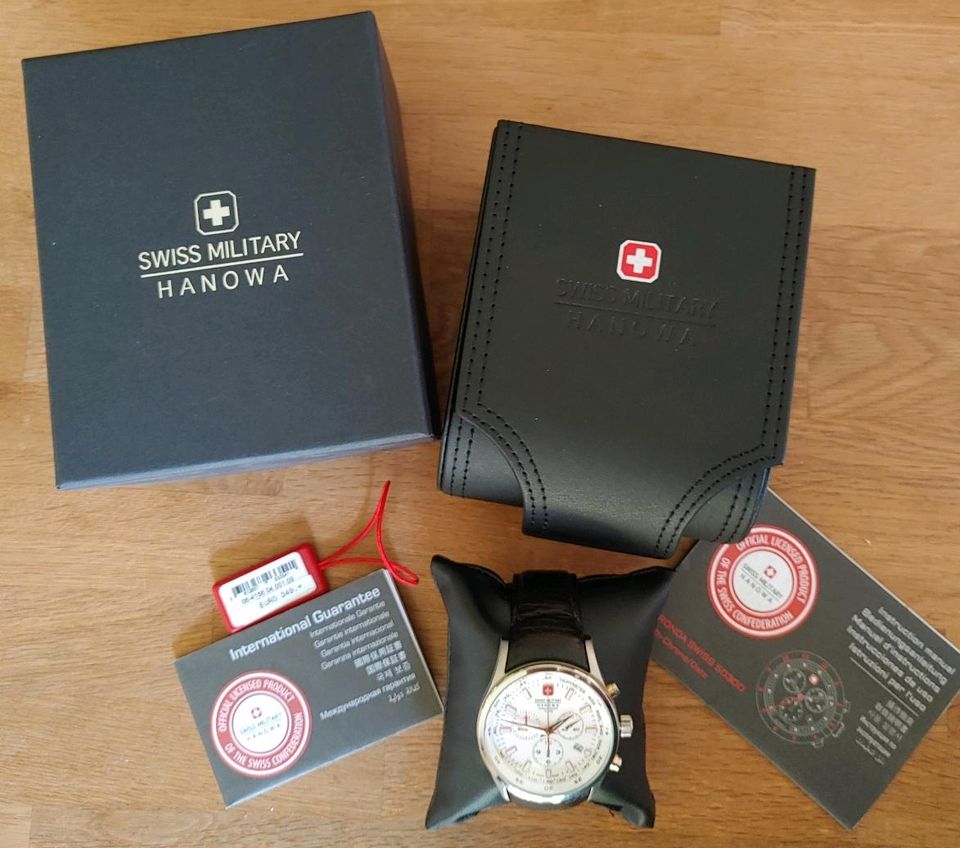 Swiss Military Hanowa Chronograph weiß 349,00 UvP, top! in Lehrte