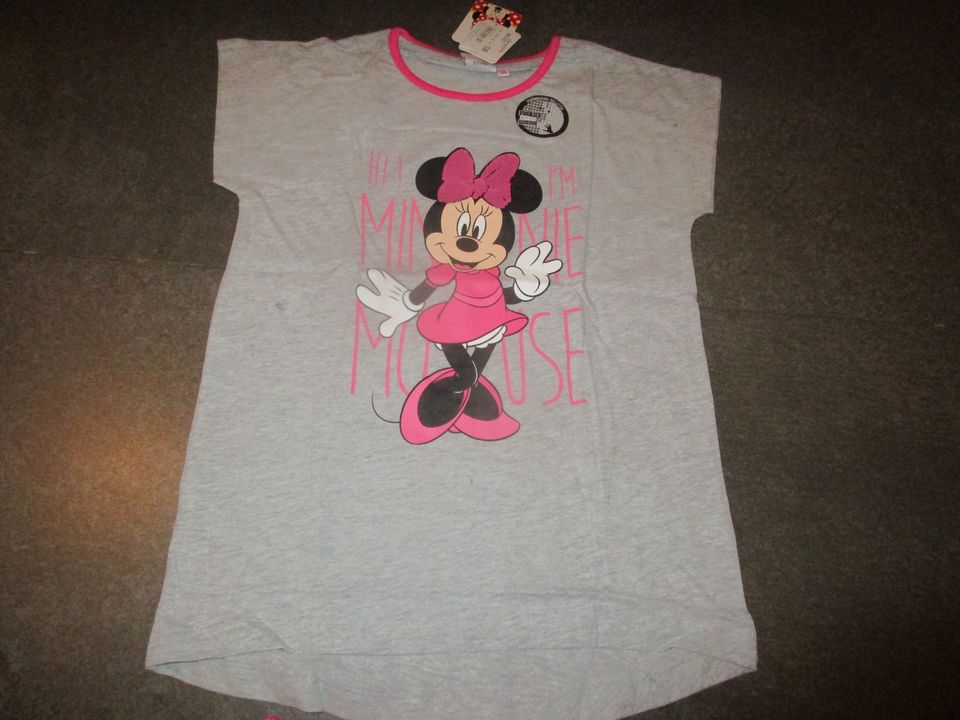 Shorty Schlafanzug Sommer Minnie mouse Gr. 134 140 NEU ernst. in Retzstadt