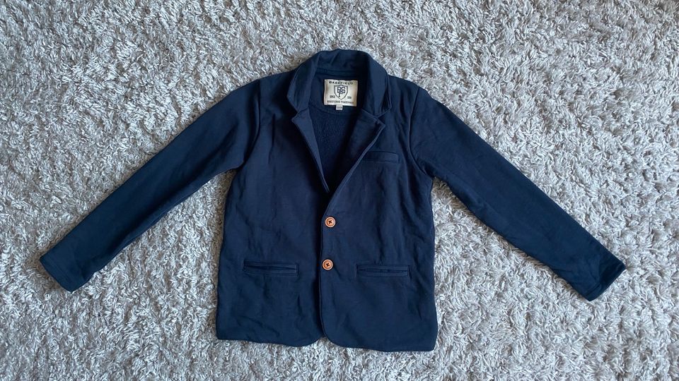 Basefield Jungen Sakko Sweatblazer Jqcke Gr.128 blau in Gotha