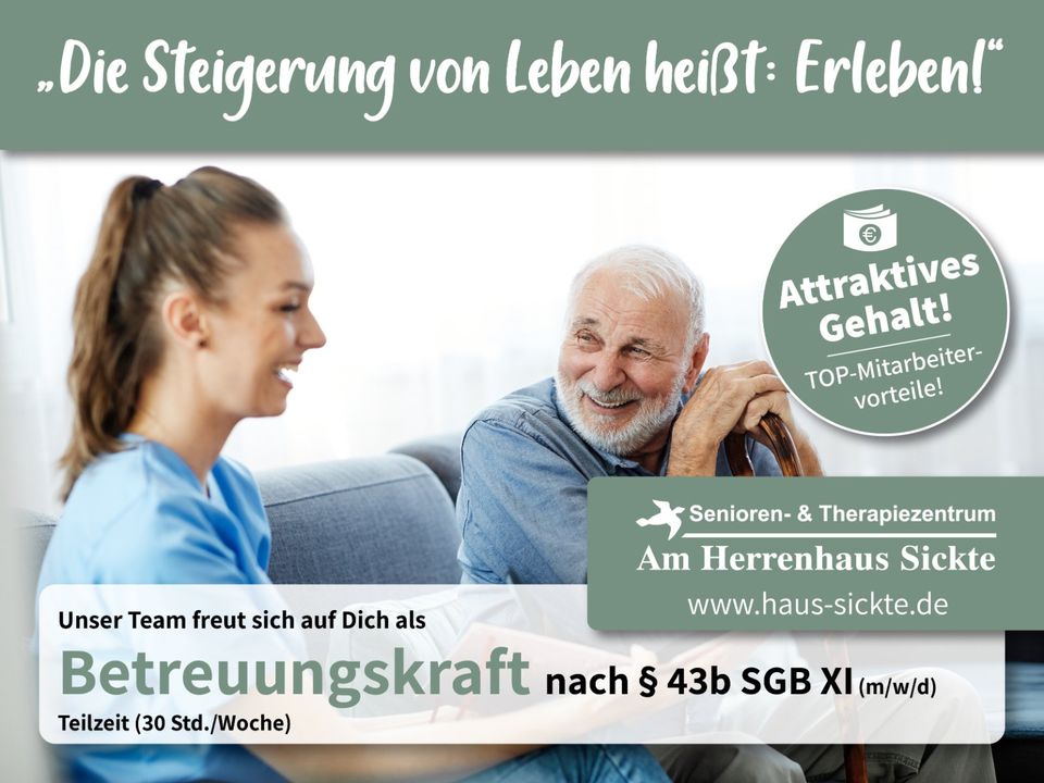 Betreuungskraft nach § 43b SGB XI (m/w/d) in Sickte