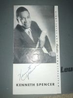 Kenneth Spencer Original Unterschrift Autogramm Columbia Werbung Berlin - Pankow Vorschau