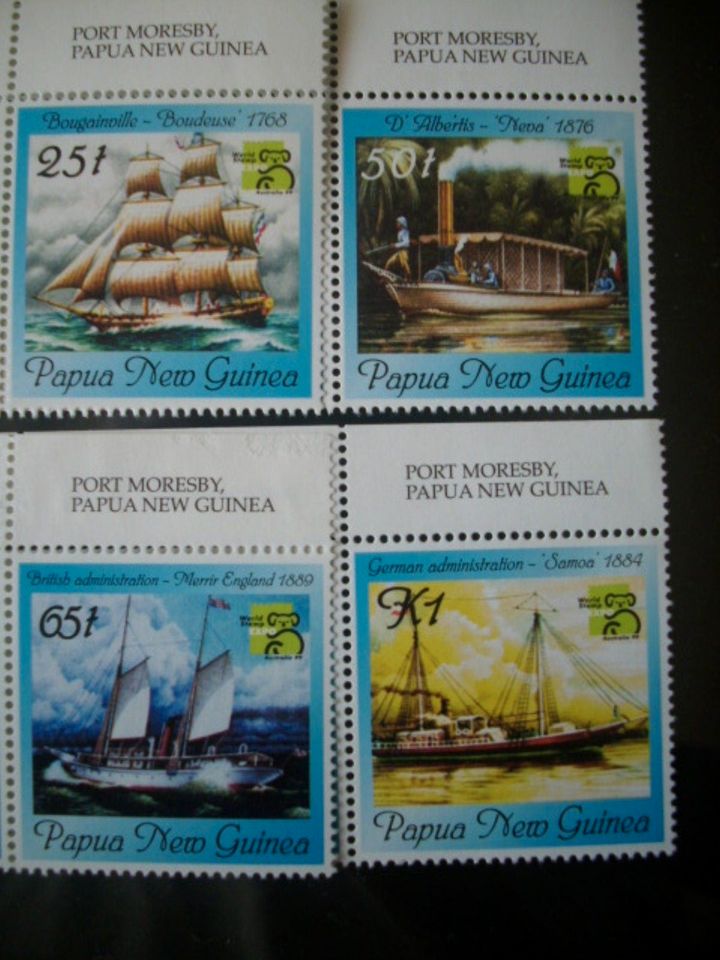 Briefmarken Papua Neu Guinea - schöne Motive in Hanau