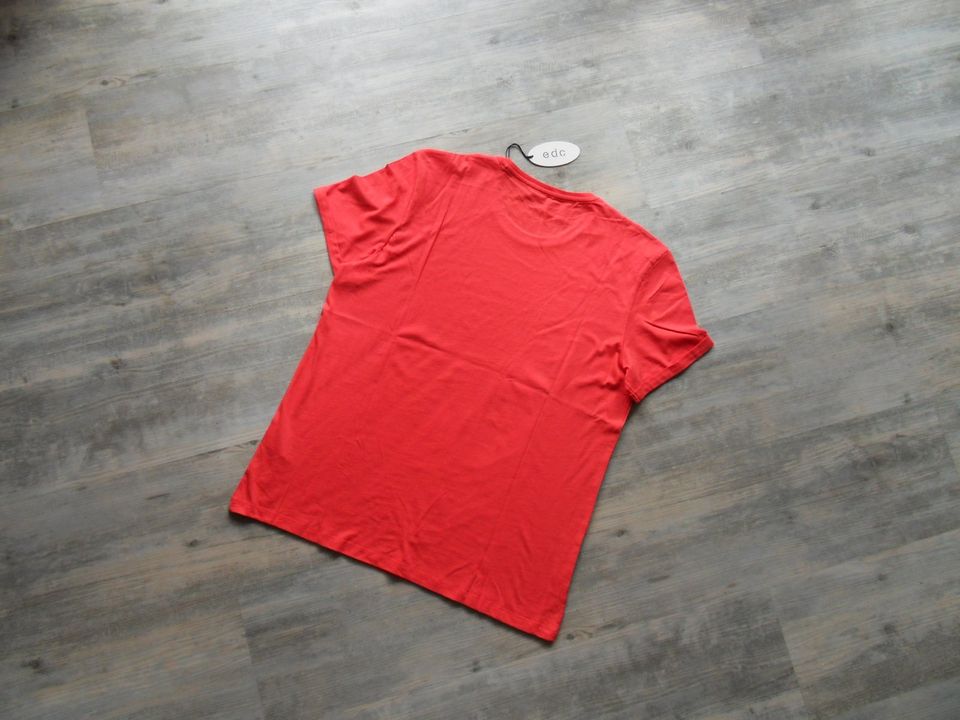 EDC Esprit Herren Shirt*T-Shirt*Print*rot*XL*54*L*52*176*188*NEU in Korbach